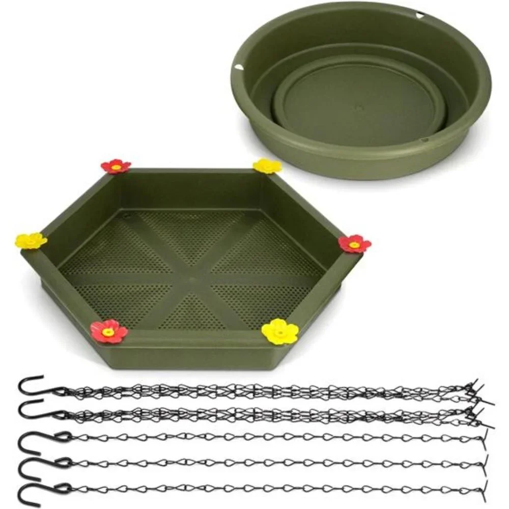 Hanging Bird Bath, Bird Bath, Hanging Bird Feeder, Bird Feeder, 2 in 1 XXL